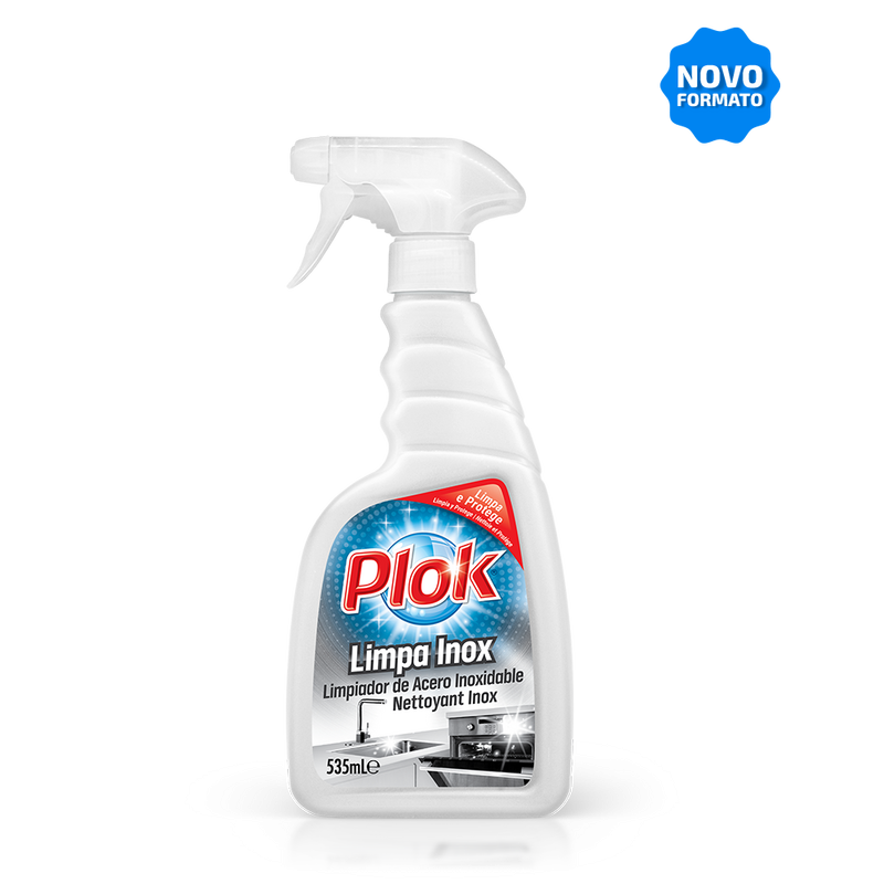 Limpa Inox c/pistola PLOK 535ml