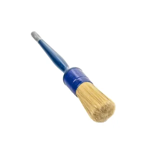 Blue brush with natural bristles no